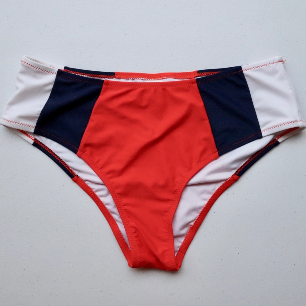 CUPSHE Color Block Bikini Bottoms